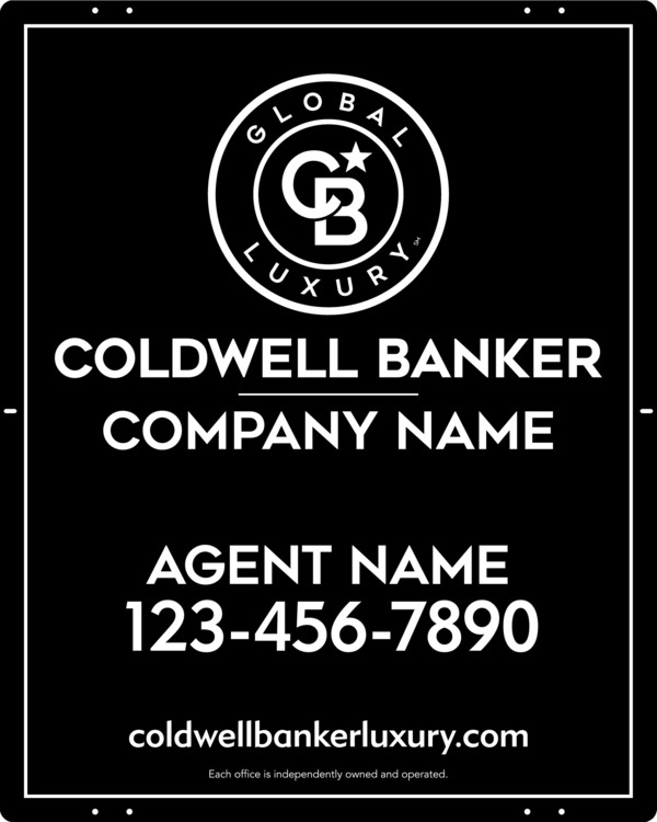 Agent Sign Panel, 30"H X 24"W, 3mm Aluminum Composite