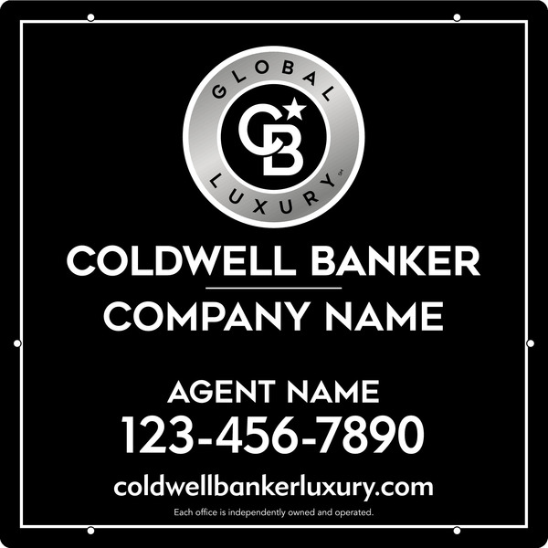 Agent Hanging Sign Panel, 24"H X 24"W, 3mm Aluminum Composite