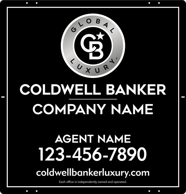 Agent Sign Panel, 25"H X 24"W, 3mm Aluminum Composite