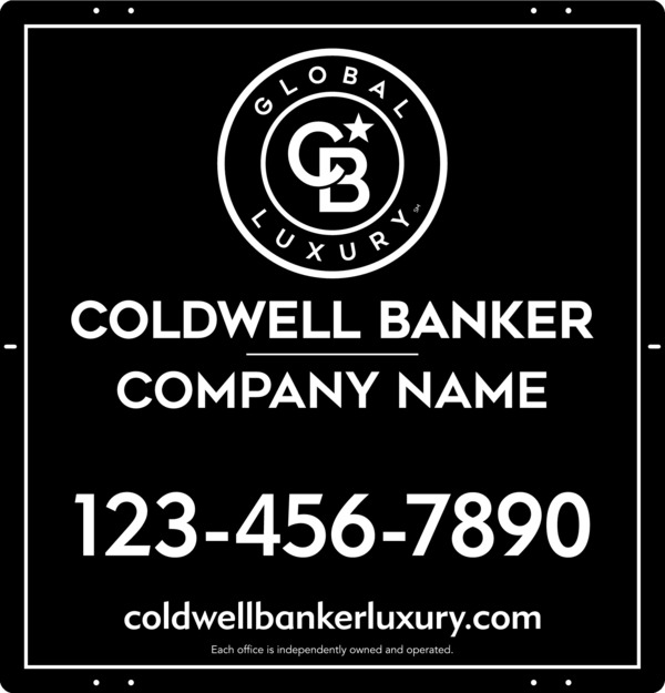 Reflective Office Sign Panel, 25"H X 24"W, 3mm Aluminum Composite