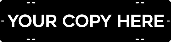 Custom Sign Rider, 6"H X 24"W, Steel