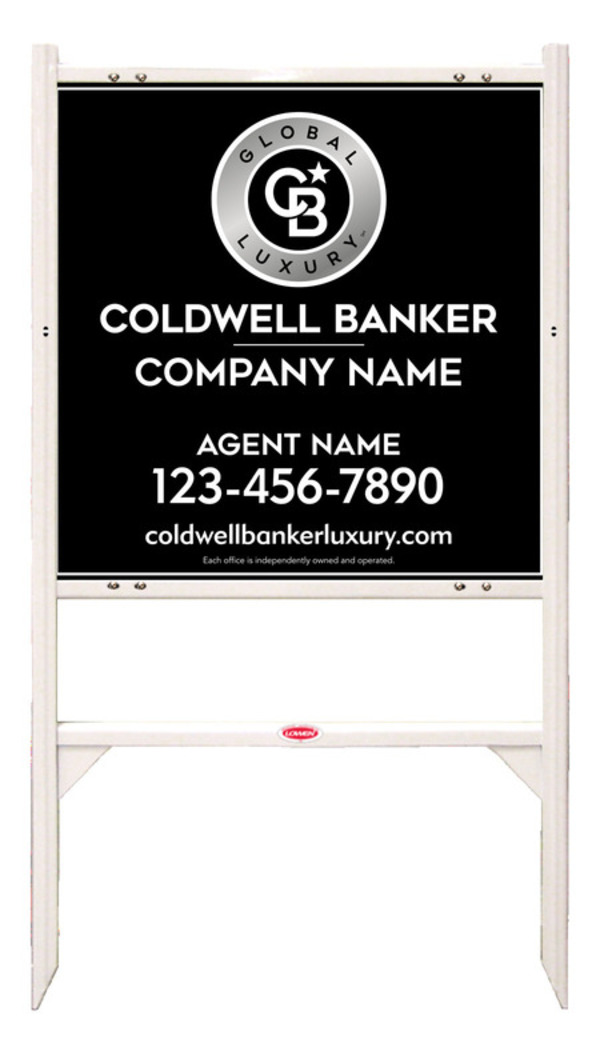 Angle Iron Frame And Agent Sign Panel Unit, 24"H X 24"W, 3mm Aluminum Composite
