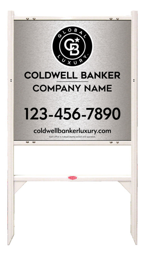 Angle Iron Frame And Office Sign Panel Unit, 24"H X 24"W, Brushed Aluminum Composite
