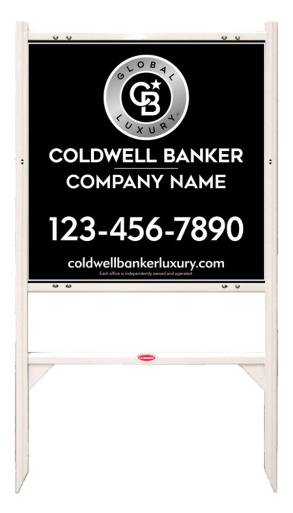 Angle Iron Frame And Reflective Office Sign Panel Unit, 24"H X 24"W, 3mm Aluminum Composite