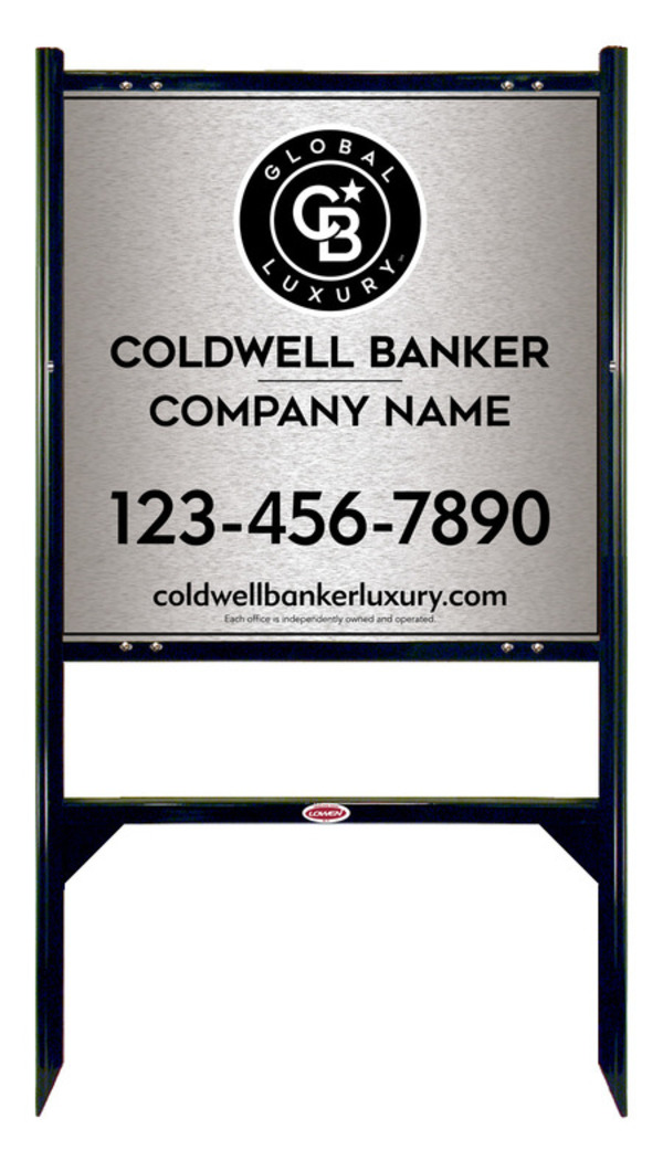 Angle Iron Frame And Office Sign Panel Unit, 24"H X 24"W, Brushed Aluminum Composite