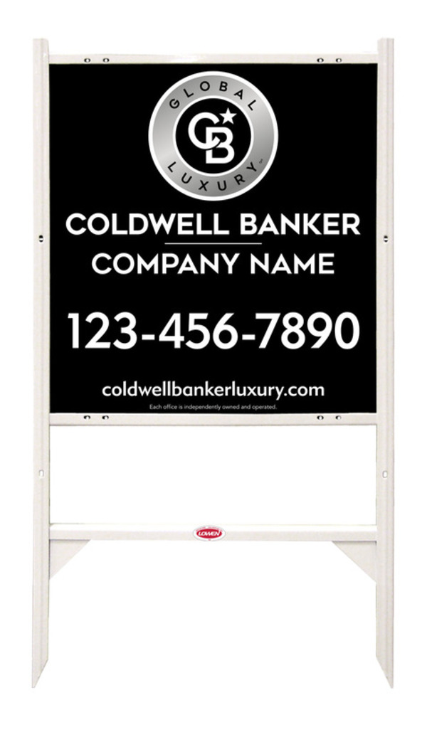 Angle Iron Frame And Reflective Office Sign Panel Unit, 25"H X 24"W, 3mm Aluminum Composite