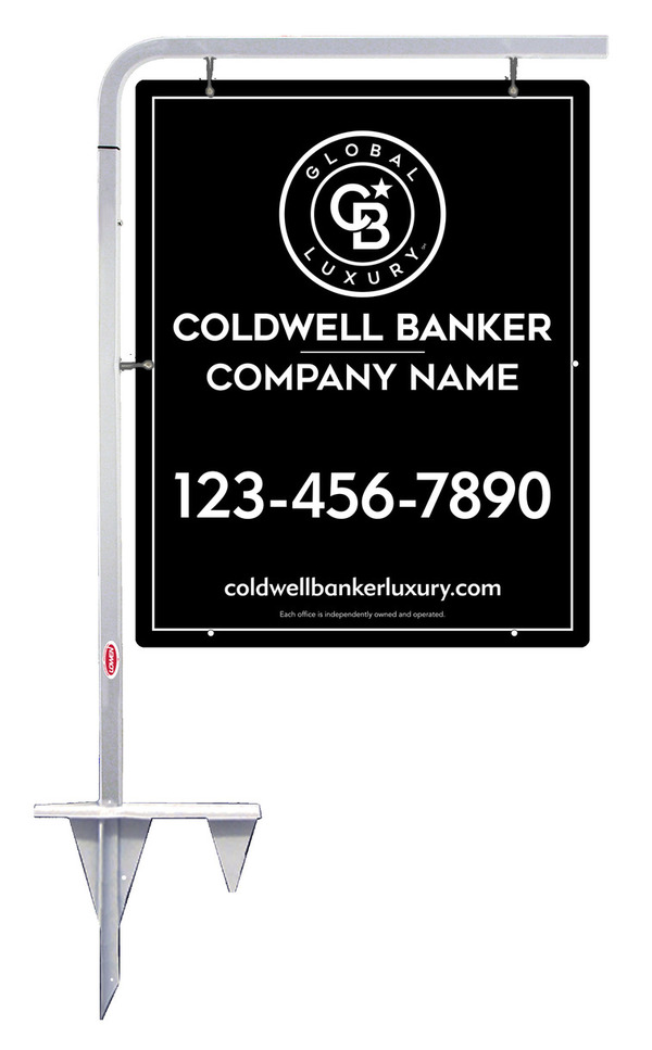 Tubular Stake And Office Sign Panel Unit, 30"H X 24"W, 3mm Aluminum Composite