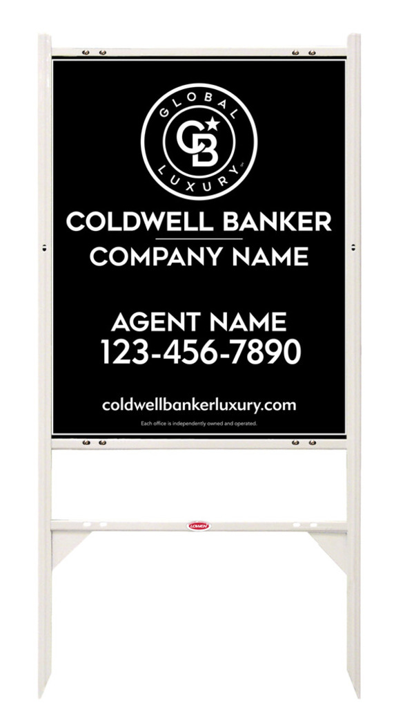 Angle Iron Frame And Reflective Agent Sign Panel Unit, 30"H X 24"W, .040 Aluminum