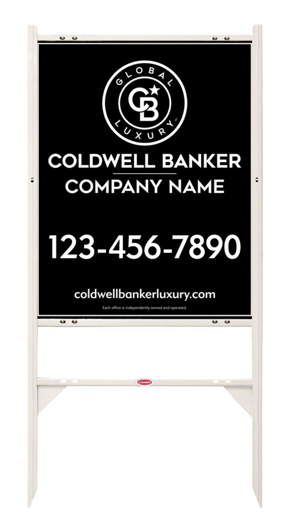 Angle Iron Frame And Reflective Office Sign Panel Unit, 30"H X 24"W, .040 Aluminum