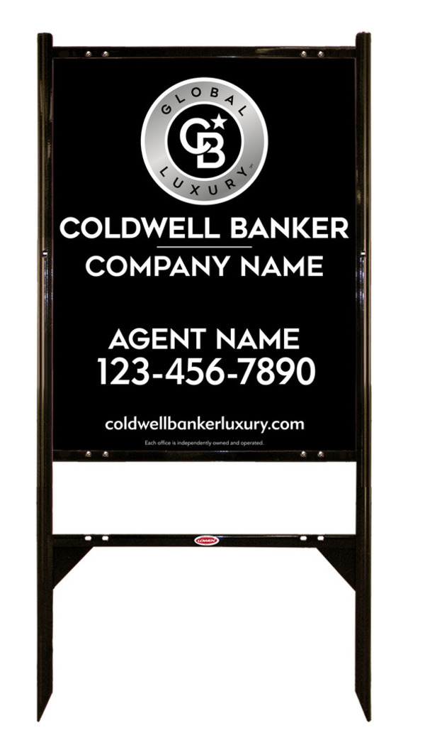 Angle Iron Frame And Agent Sign Panel Unit, 30"H X 24"W, .040 Aluminum