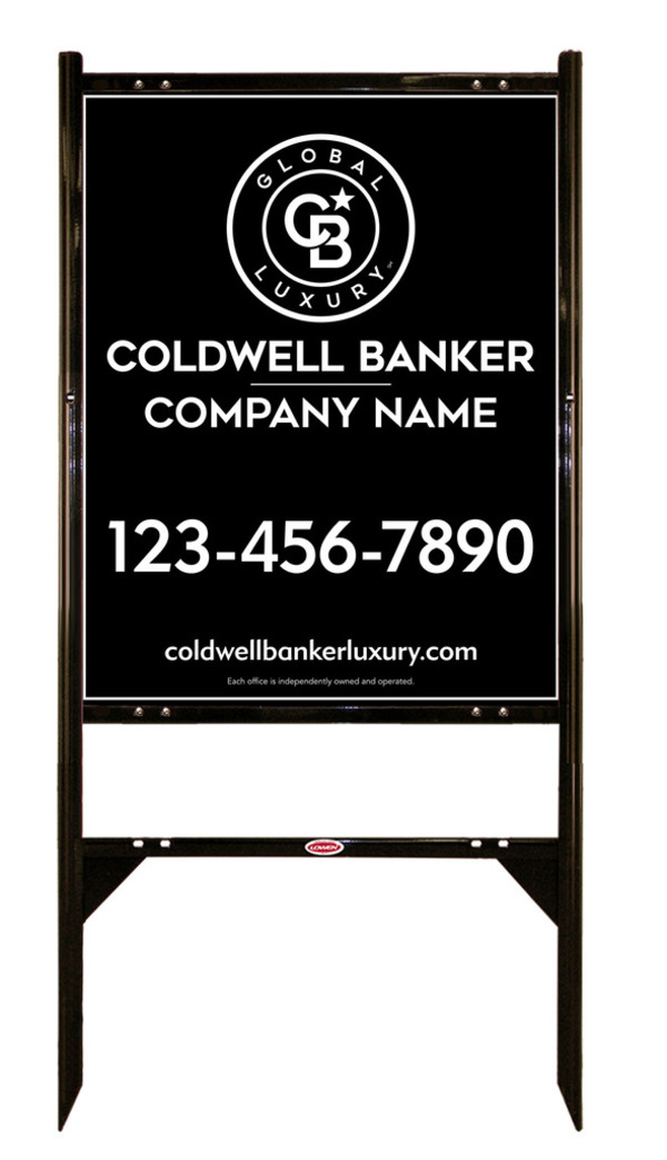 Angle Iron Frame And Reflective Office Sign Panel Unit, 30"H X 24"W, .040 Aluminum