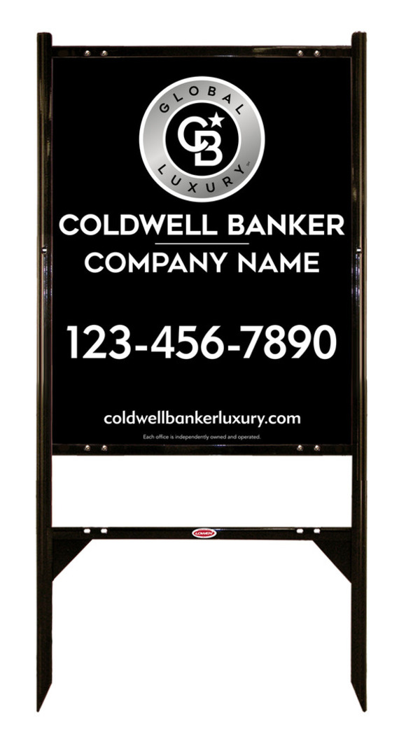 Angle Iron Frame And Reflective Office Sign Panel Unit, 30"H X 24"W, .040 Aluminum