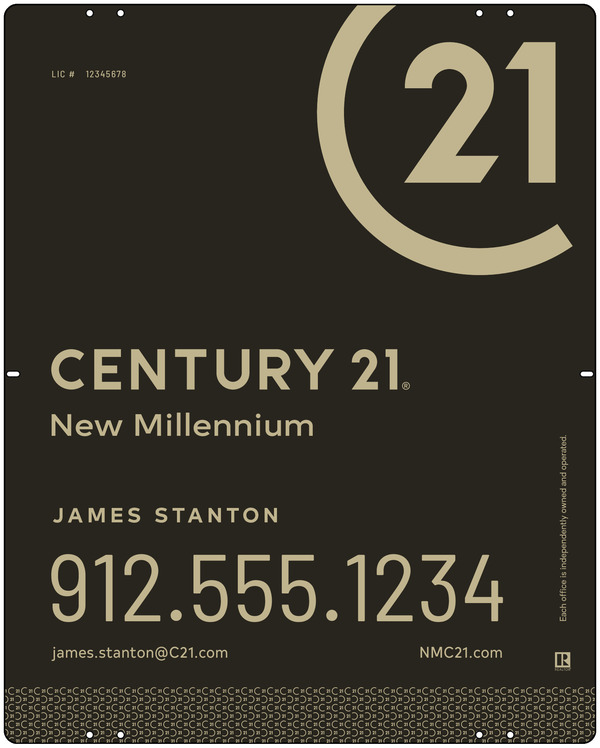 Aluminum Composite Yard Panel 30X24 Df - Century 21 | Lowen Sign