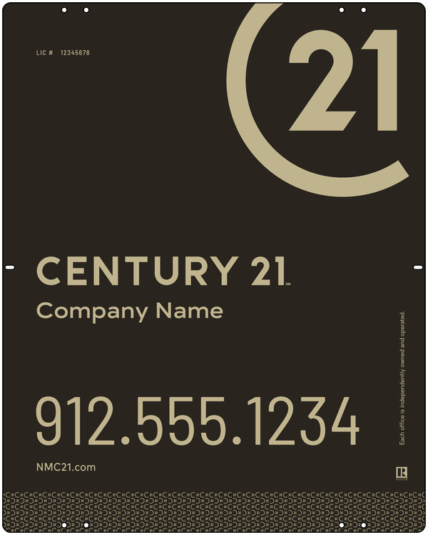 Aluminum Composite Yard Panel 30X24 Df - Century 21 | Lowen Sign