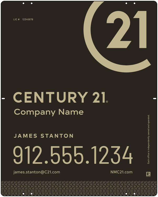 Aluminum Yard Panel 30X24 Df - Century 21 | Lowen Sign