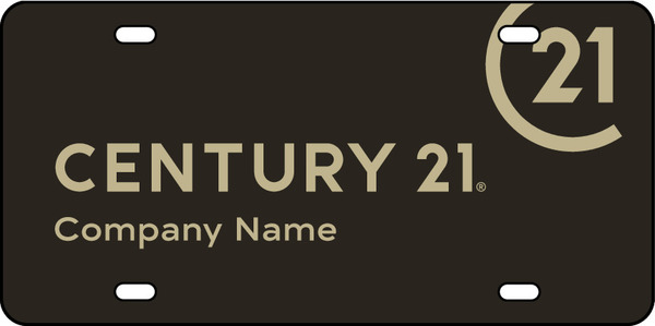 Steel Personalized License Plate 6X12 - Century 21 | Lowen Sign