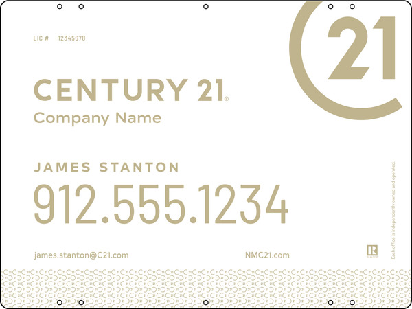 Aluminum Yard Panel 18X24 Df - Century 21 | Lowen Sign