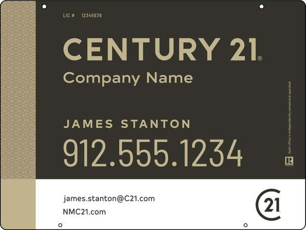 Aluminum Composite Hanging Panel 18X24 Df - Century 21 | Lowen Sign