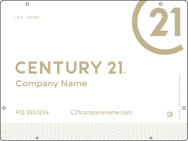 Aluminum Hanging Panel 18X24  - Century 21 | Lowen Sign