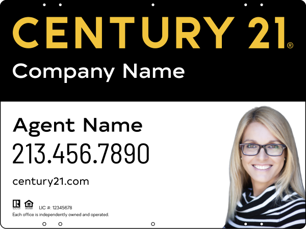 CENTURY 21&reg; Steel Yard Sign Panel 18x24 DF - Century 21 | Lowen Sign