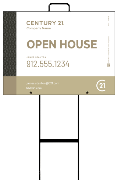 Corrugated Grab And Go Agent Open House Unit 18X24 Gold - C21