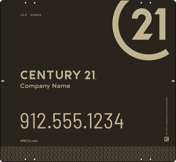 Aluminum Composite Yard Panel 22X24 Df - Century 21 | Lowen Sign