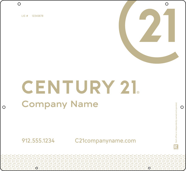 Aluminum Hanging Panel 22X24 Df - Century 21 | Lowen Sign