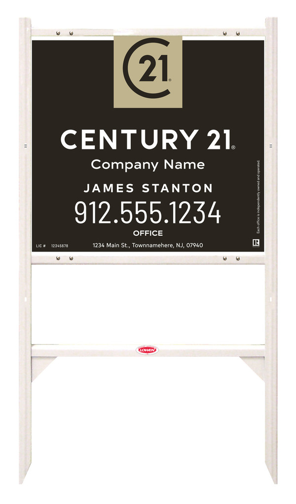 Angle Iron Frame And Sign Panel Unit, 22"H X 24"W