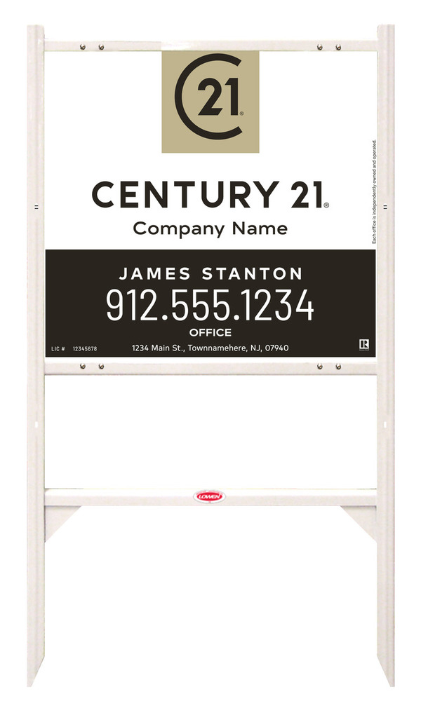 Angle Iron Frame And Sign Panel Unit, 22"H X 24"W