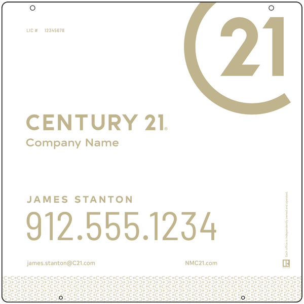Aluminum Hanging Panel 24X24 Df - Century 21 | Lowen Sign