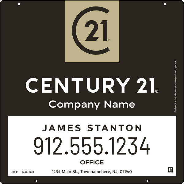 Steel Agent Hanging Panel 24X24 - Century 21 | Lowen Sign