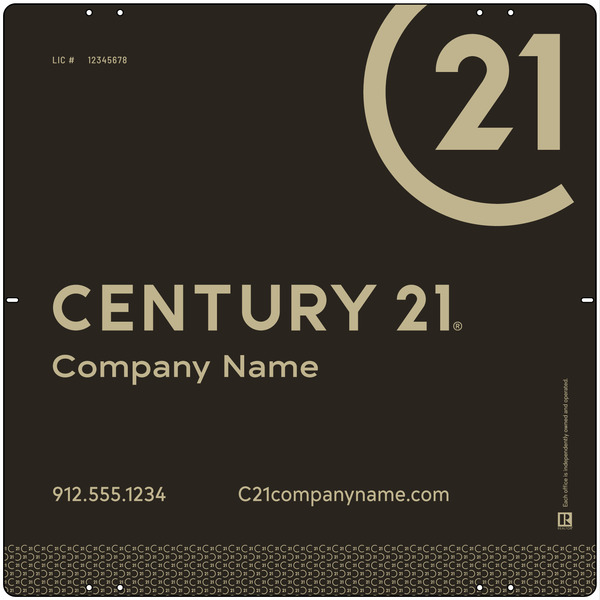 Reflective Panel 24X24 Aluminum Composite Df   - Century 21 | Lowen Sign