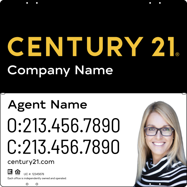 CENTURY 21&reg; Steel Yard Sign Panel 24x24 DF - Century 21 | Lowen Sign