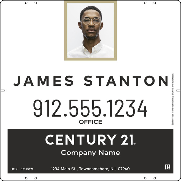 Aluminum Agent Photo Centric Panel 24X24 - Century 21 | Lowen Sign