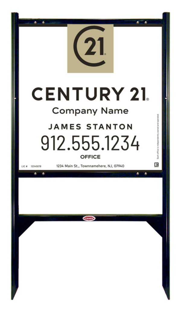 Gibraltar Frame 24X24 Aluminum Agent Office - Century 21 | Lowen Sign