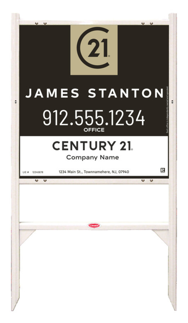Gibraltar Frame 24X24 Aluminum Agent Centric Sales White - Century 21 | Lowen Sign