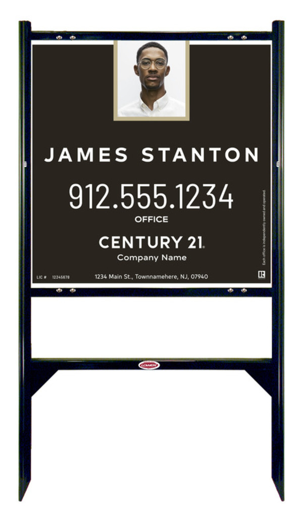 Gibraltar Frame 24X24 Aluminum Composite Agent Photo Centric - Century 21 | Lowen Sign