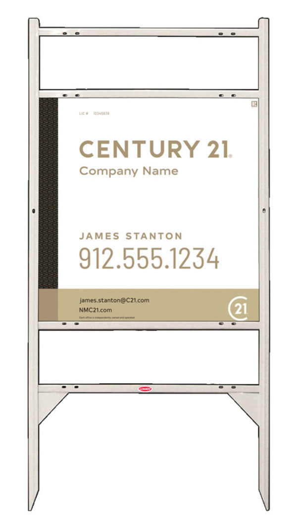 Thor Frame 24X24 Aluminum Premier White - Century 21 | Lowen Sign