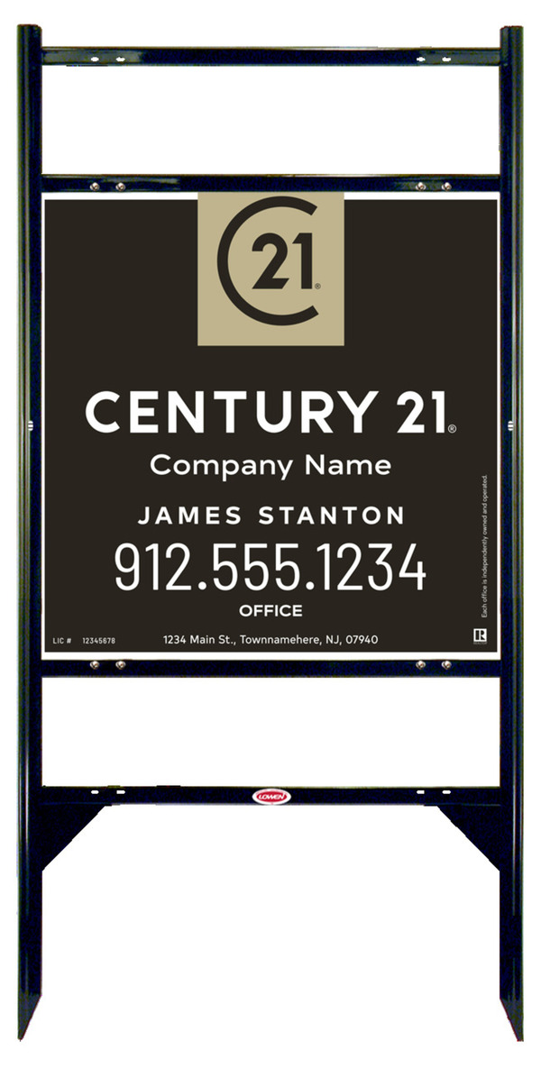 Thor Frame 24X24 Aluminum Agent Office - Century 21 | Lowen Sign