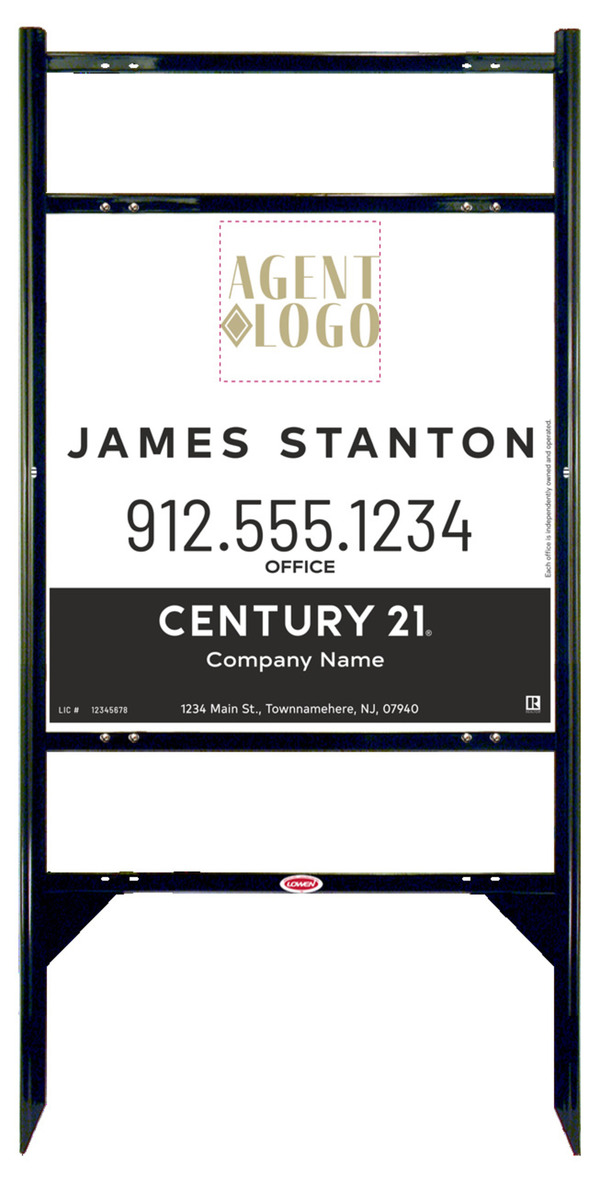 Thor Frame 24X24 Aluminum Agent Logo Property - Century 21 | Lowen Sign