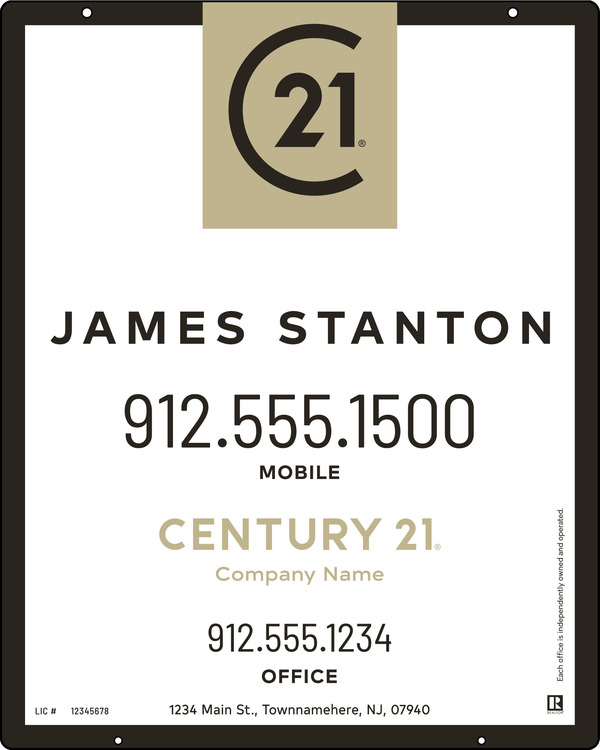 Aluminum Composite Agent Centric Hanging Panel 30X24 - C21