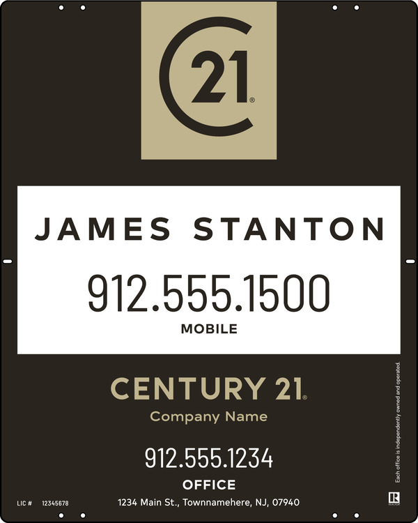 Aluminum Composite Agent Centric Yard Panel 30X24 - C21 | Lowen Sign