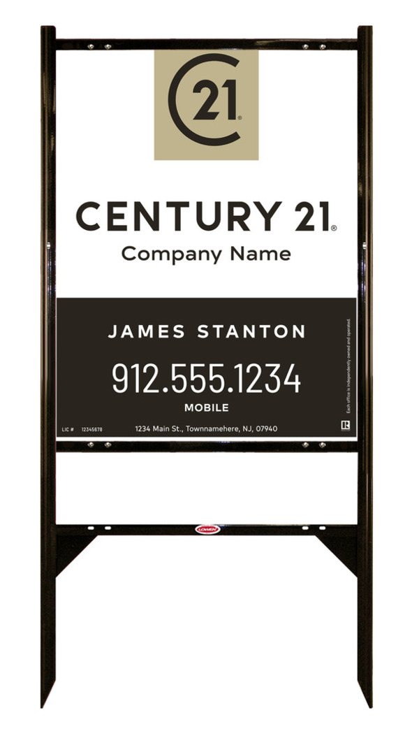 Gibraltar Frame Unit 30X24 Aluminum Agent Property - Century 21 | Lowen Sign