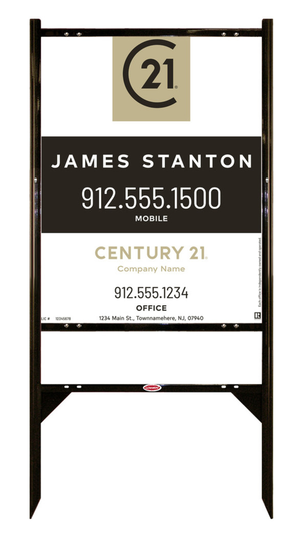 Gibraltar Frame Unit 30X24 Aluminum Agent Centric Standard - Century 21 | Lowen Sign