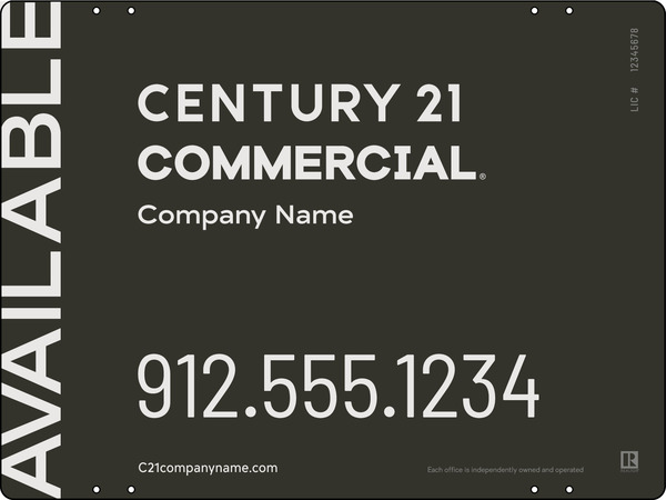 Century 21 Commercial Reflective Office Panel 18X24 Aluminum - C21
