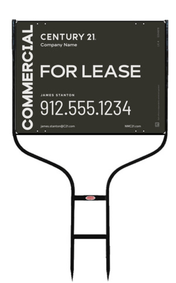 Round Rod Frame And Sign Panel Unit, 18"H X 24"W