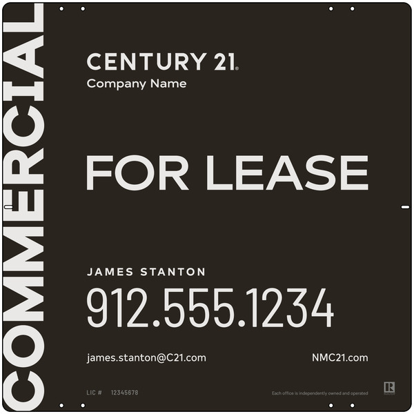 Century 21 Commercial Agent Panel 24X24 Aluminum - C21 | Lowen Sign