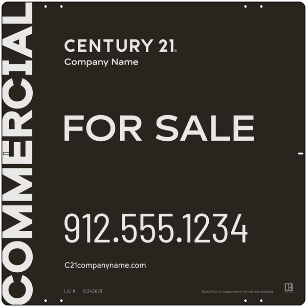 Century 21 Commercial Office Panel 24X24 Aluminum - C21 | Lowen Sign