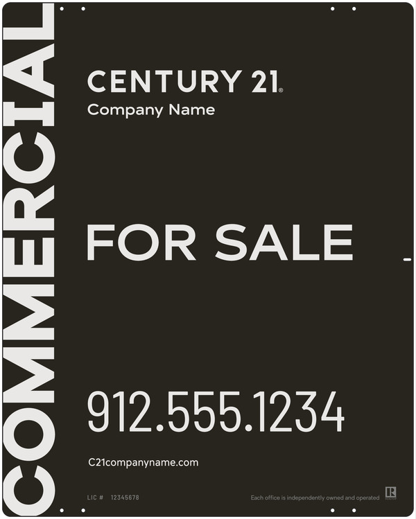 Reflective Panel 30X24 Aluminum Composite Commercial Office Property - Century 21 | Lowen Sign