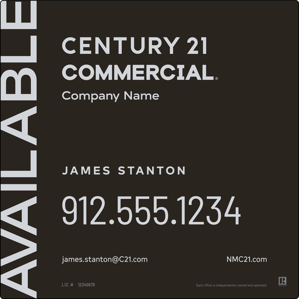 Century 21 Commercial Alumalite Panel 48X48 Sf - C21 | Lowen Sign